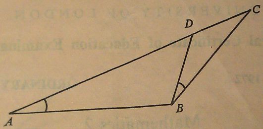 GCE 1972 Maths question 5.