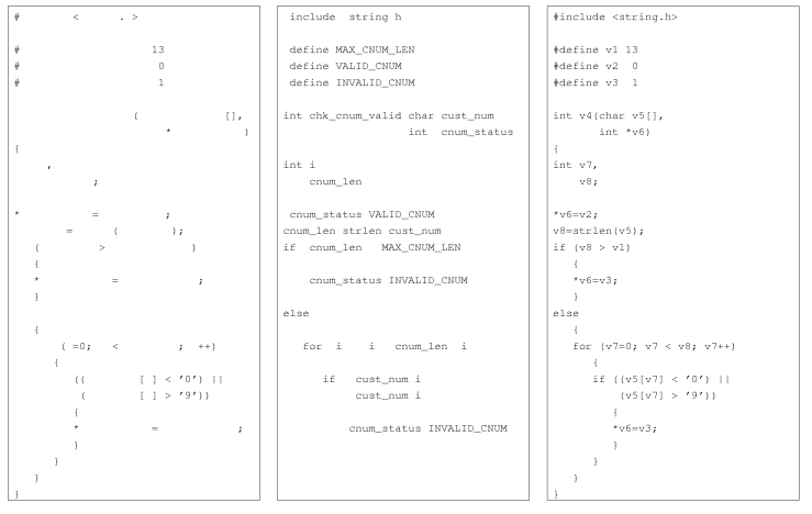 Source in constituent symbol sets